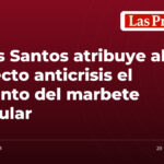 De los Santos atribuye al proyecto anticrisis el aumento del marbete vehicular