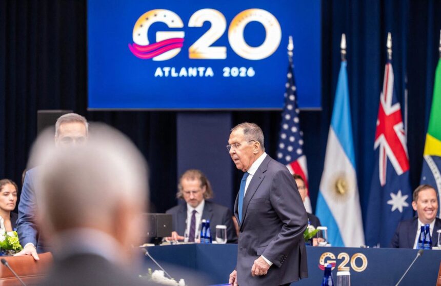 Lavrov marca el inicio de la reunión de Exteriores del G20 en Atlanta sin foto oficial