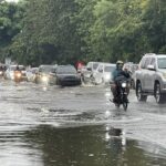 Lluvias inundan calles y provocan tapones en el gran santo domingo; autoridades reportan acumulados de hasta 113 milímetros